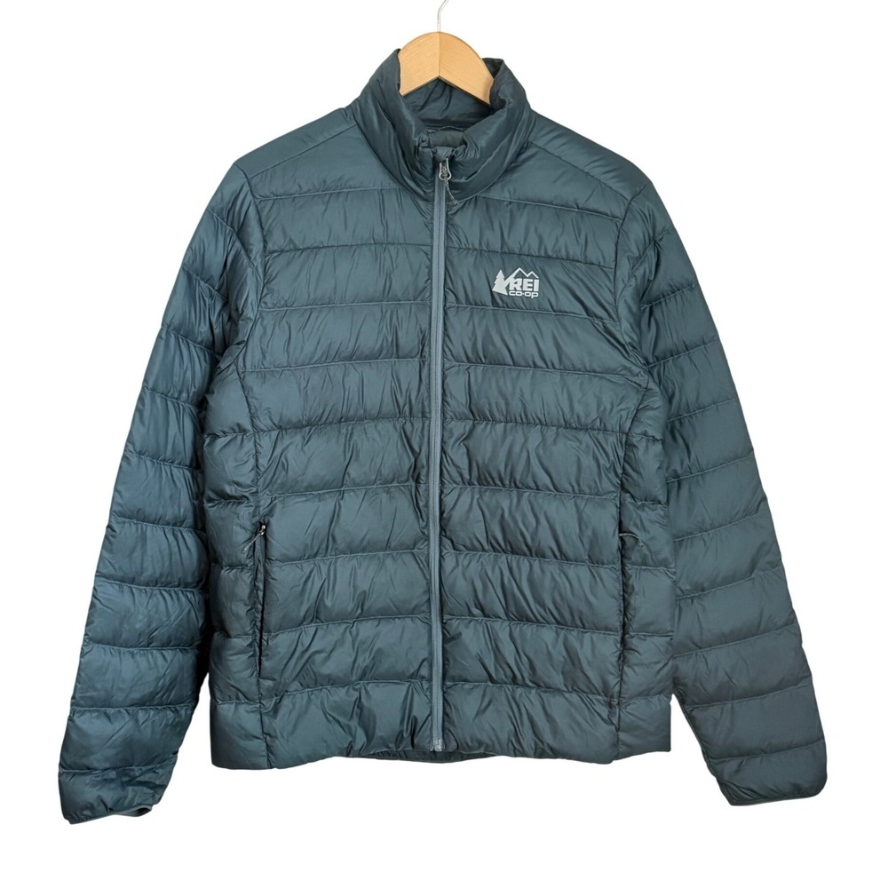 REI Co-op 650 Down Jacket Puffer Coat Womens S Teal Blue Hiking Outdoor Gorpcore